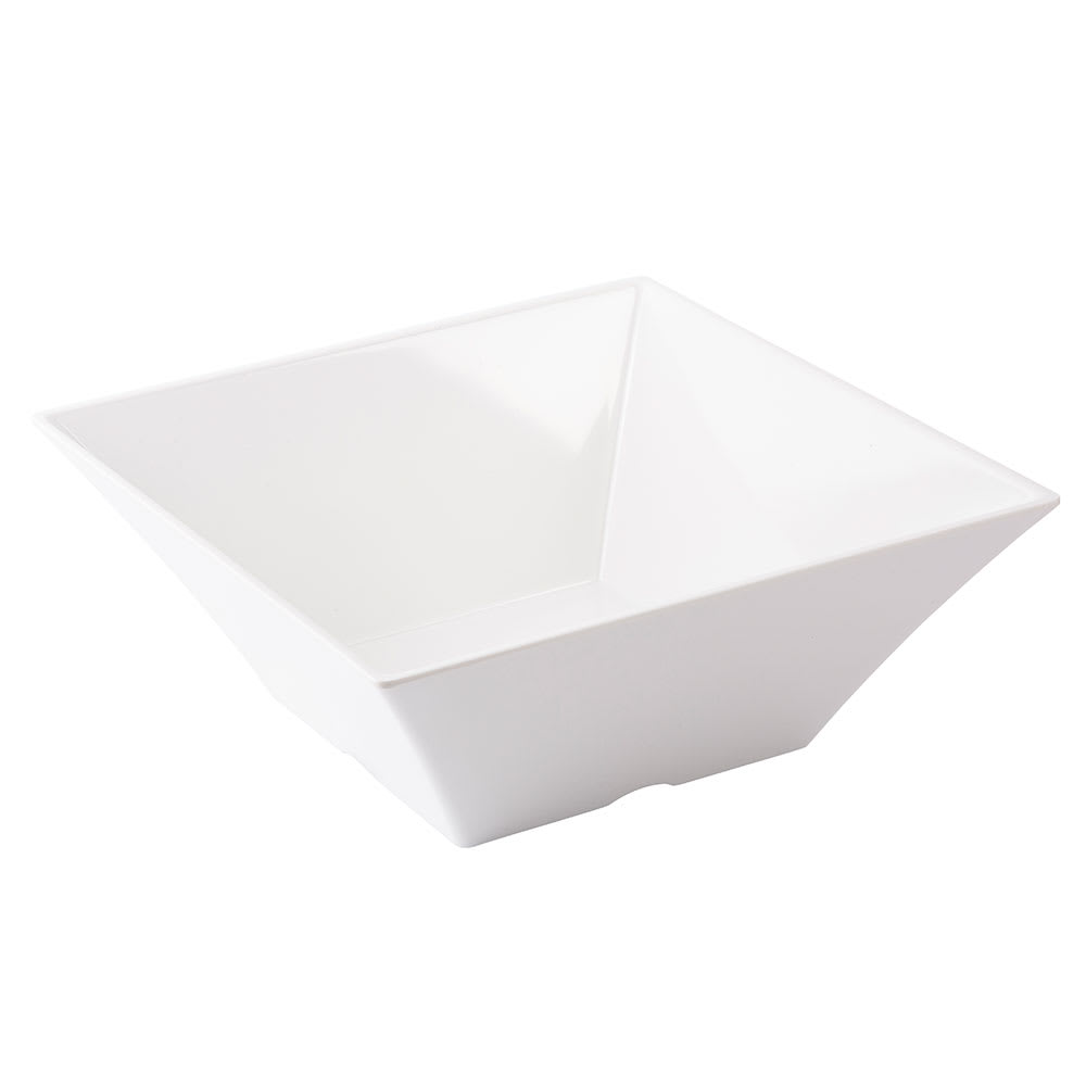 229-MB125 6 4/5 qt Square Melamine Bowl, White