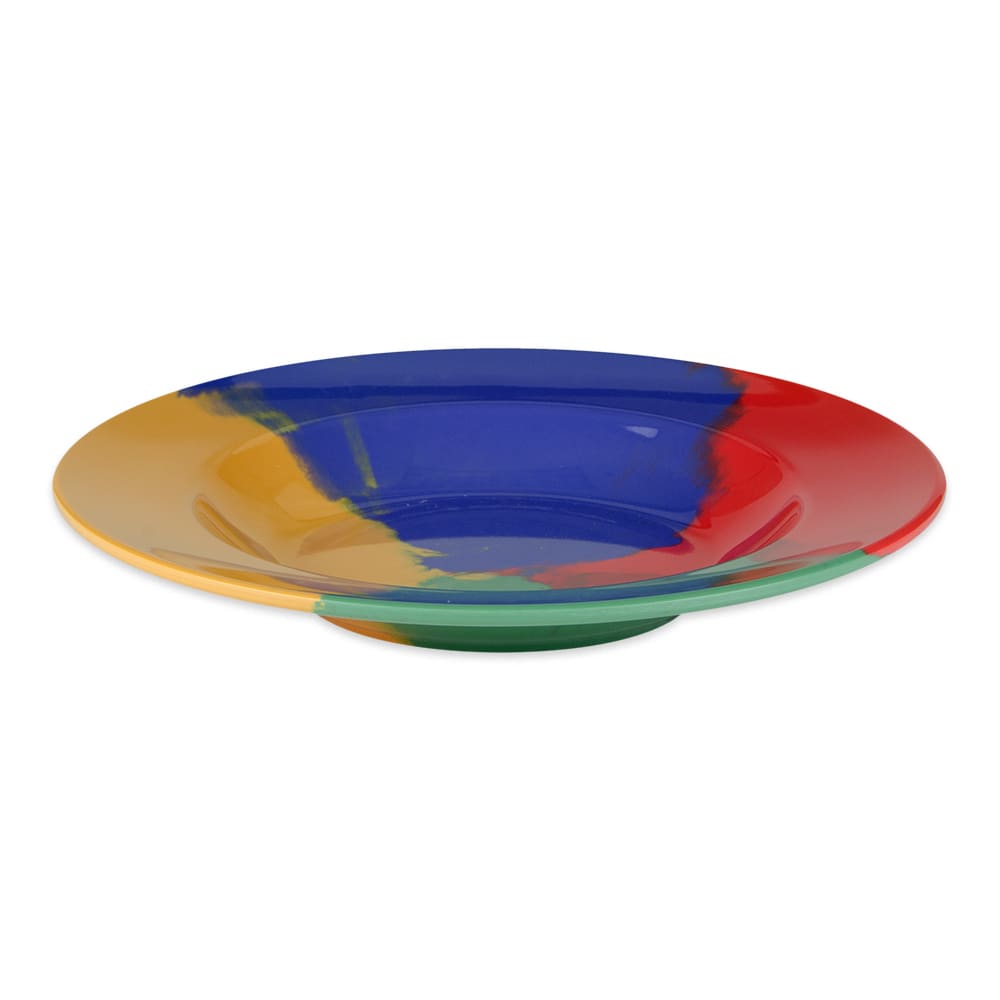 284-B1611CE 16 oz Round Melamine Pasta Bowl, Multi Colored
