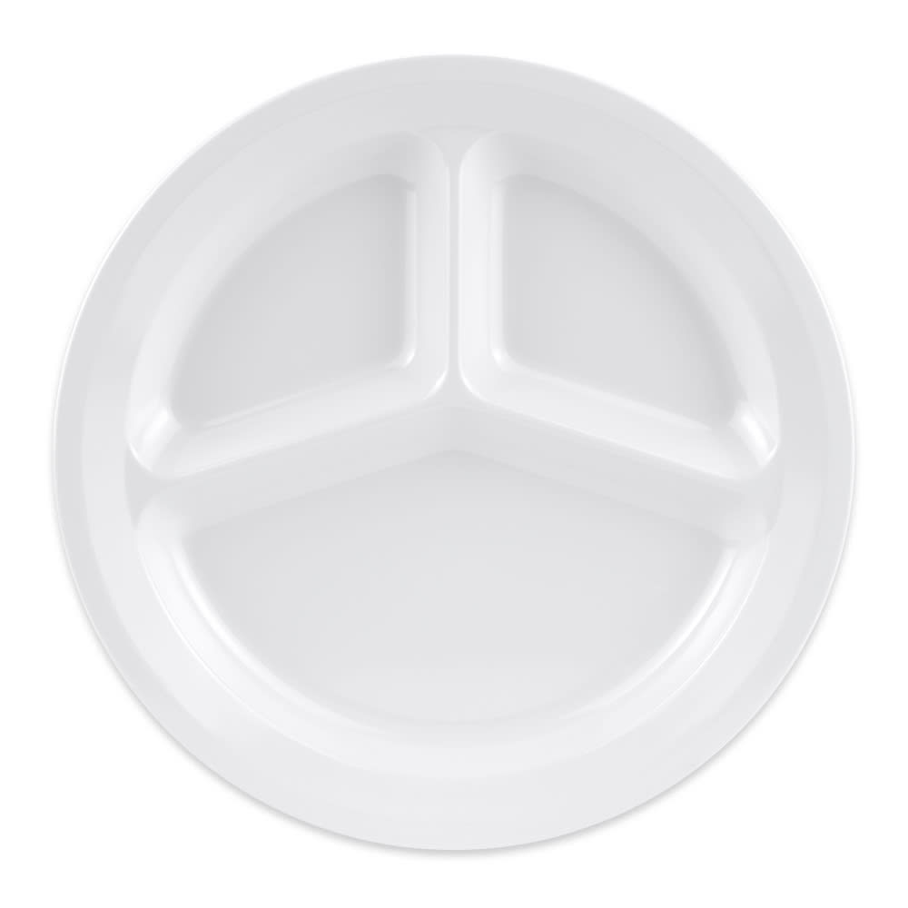 284-CP532W 11" Round Melamine Dinner Plate, White