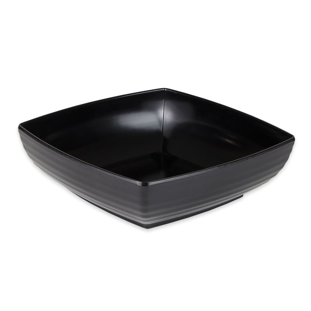 284-ML67BK 2 1/2 qt Square Melamine Serving Bowl, Black