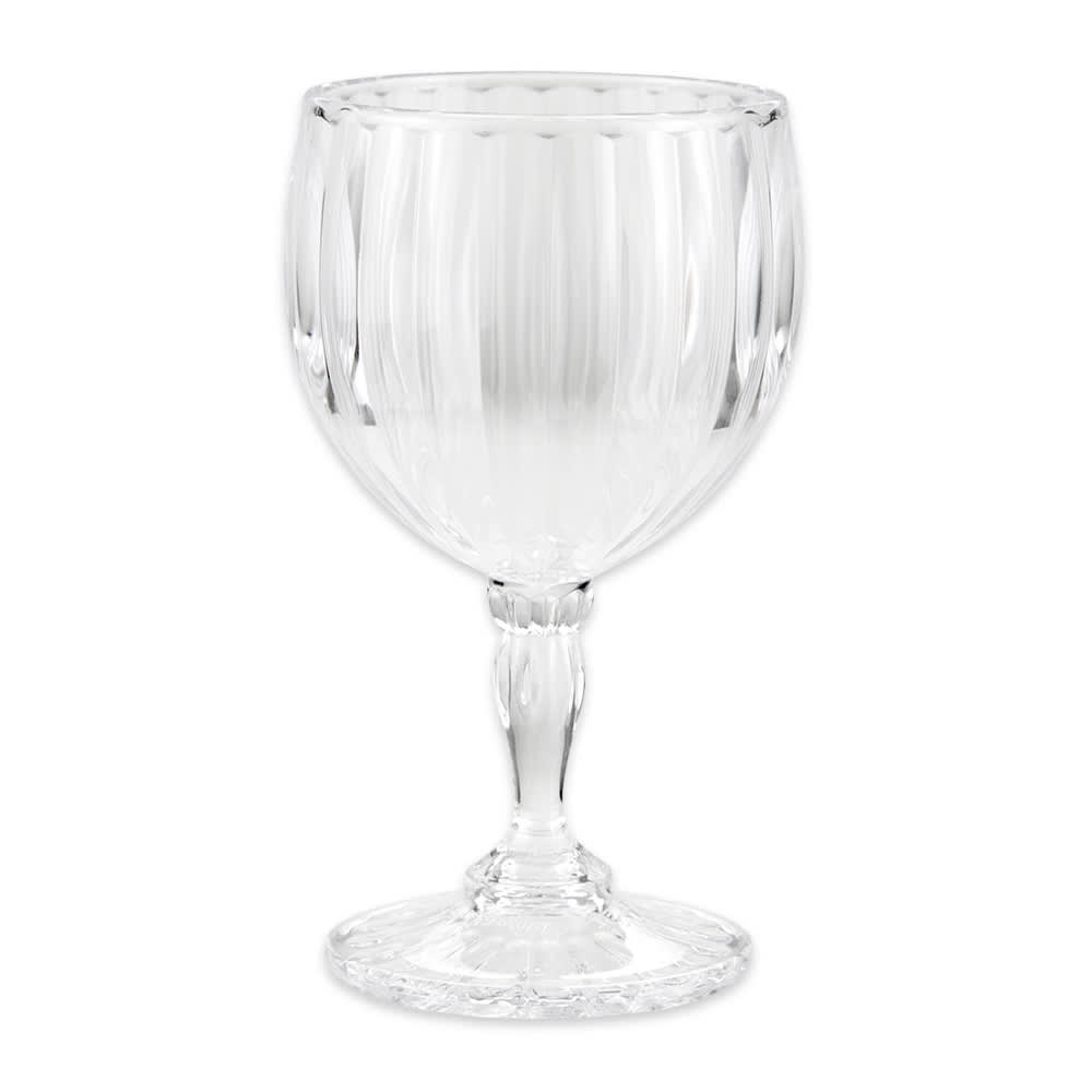 284-SW14211SANCL 8 oz Fluted Wine Glass, SAN Plastic, Clear