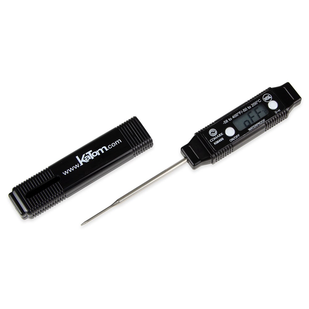 113-KM400 Digital Pen-Type Pocket Thermometer w/ 3" Stem, Black