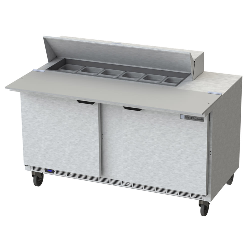 118-SPE6012 60" Sandwich/Salad Prep Table w/ Refrigerated Base, 115v