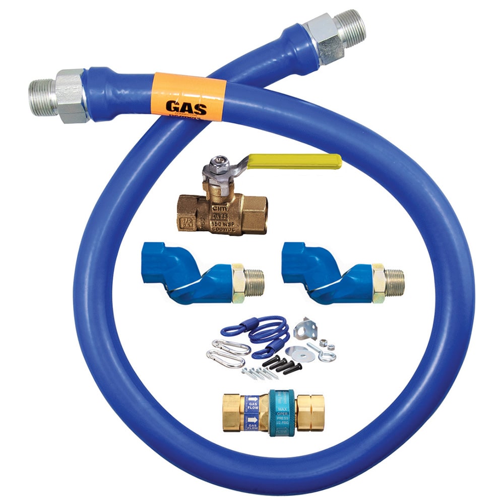 187-1675KIT2S48 48" Gas Connector Kit w/ 3/4" Male/Male Couplings
