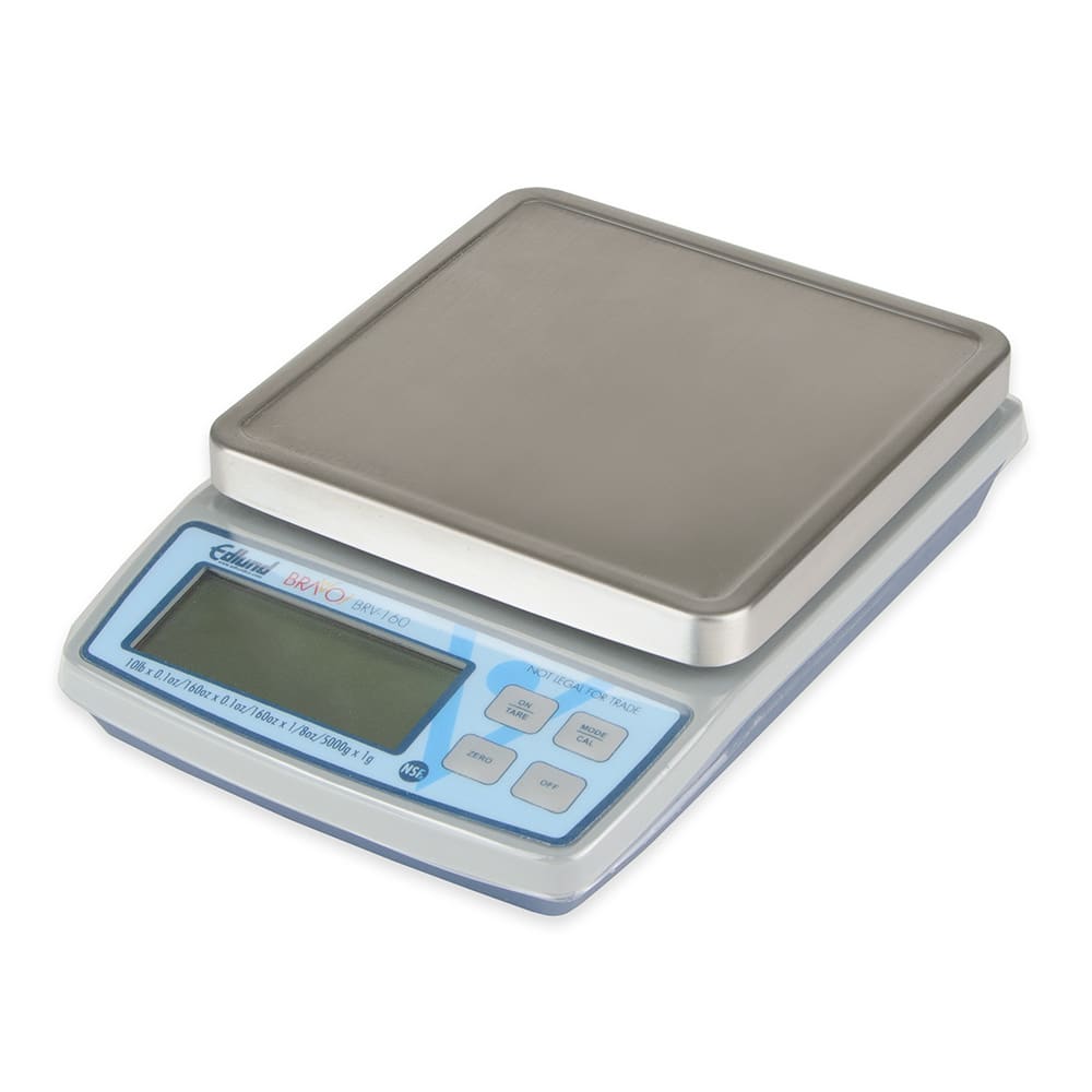 034-BRV160 10 lb Square Digital Scale w/ Removable Platform - 5 1/8" x 5 1/8", Stainles...