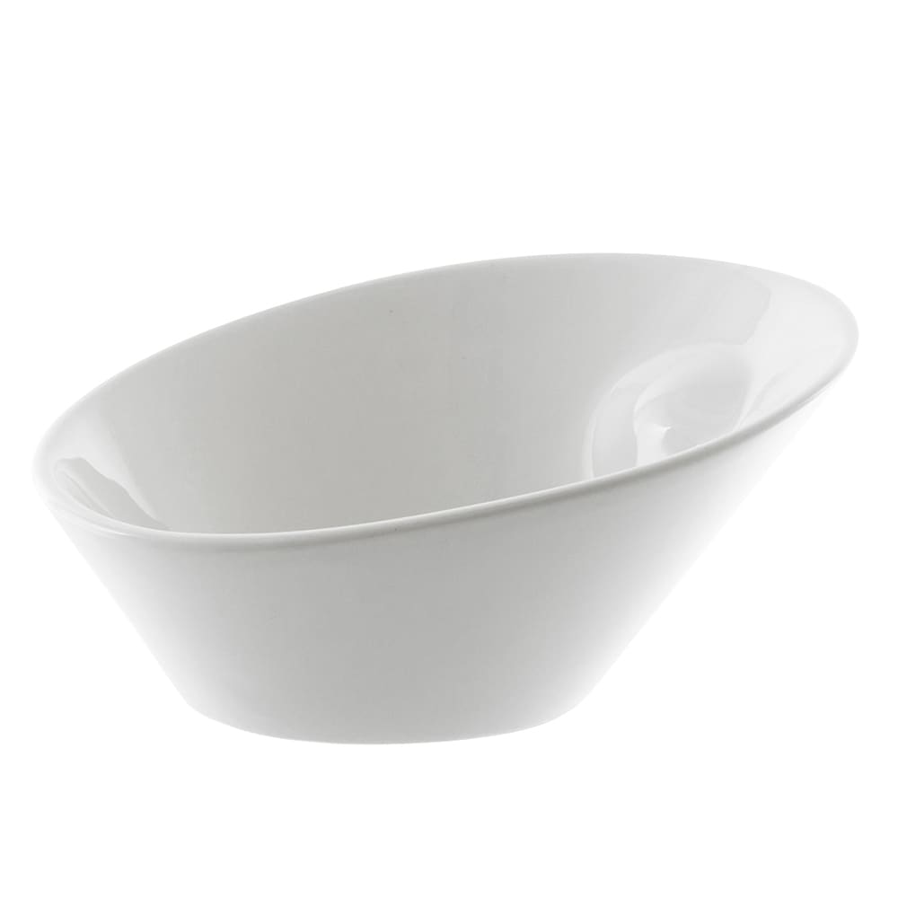 861-WTR8PNCHBWL 12 oz Oval Pinch Bowl - Porcelain, White
