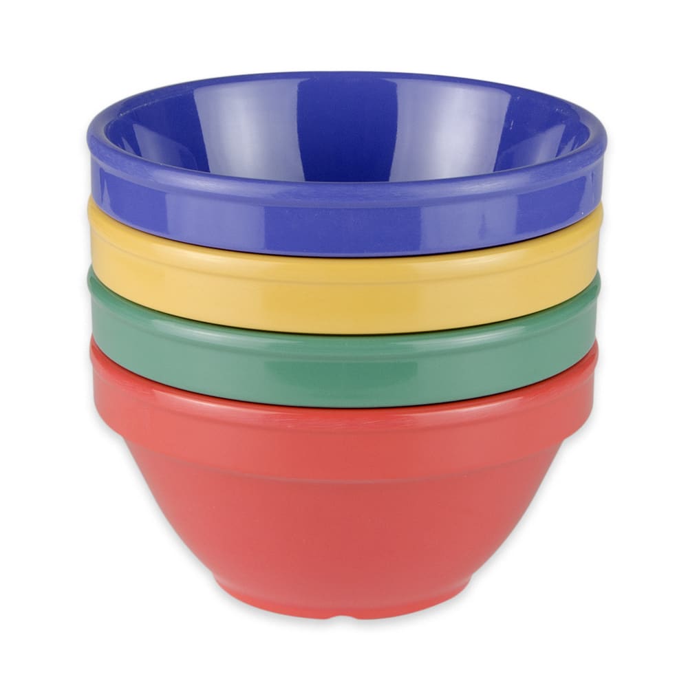 284-BC170MIX 8 oz Round Melamine Bouillon Cup, Assorted Colors