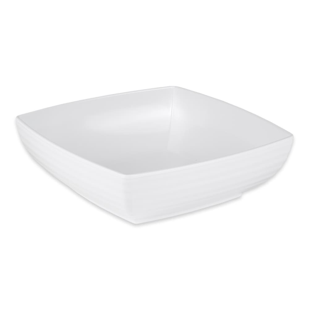 284-ML67W 2 1/2 qt Square Melamine Serving Bowl, White