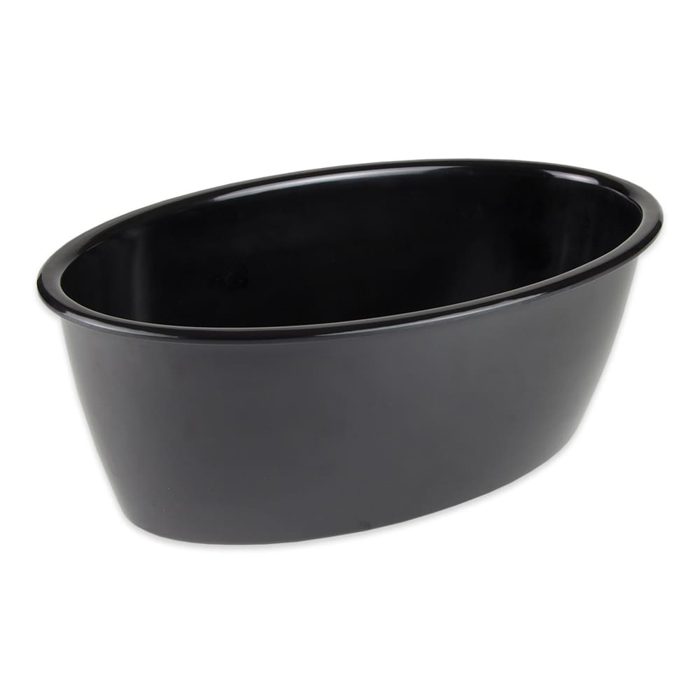 284-ML184BK 9 qt Oval Casserole Dish - Melamine, Black