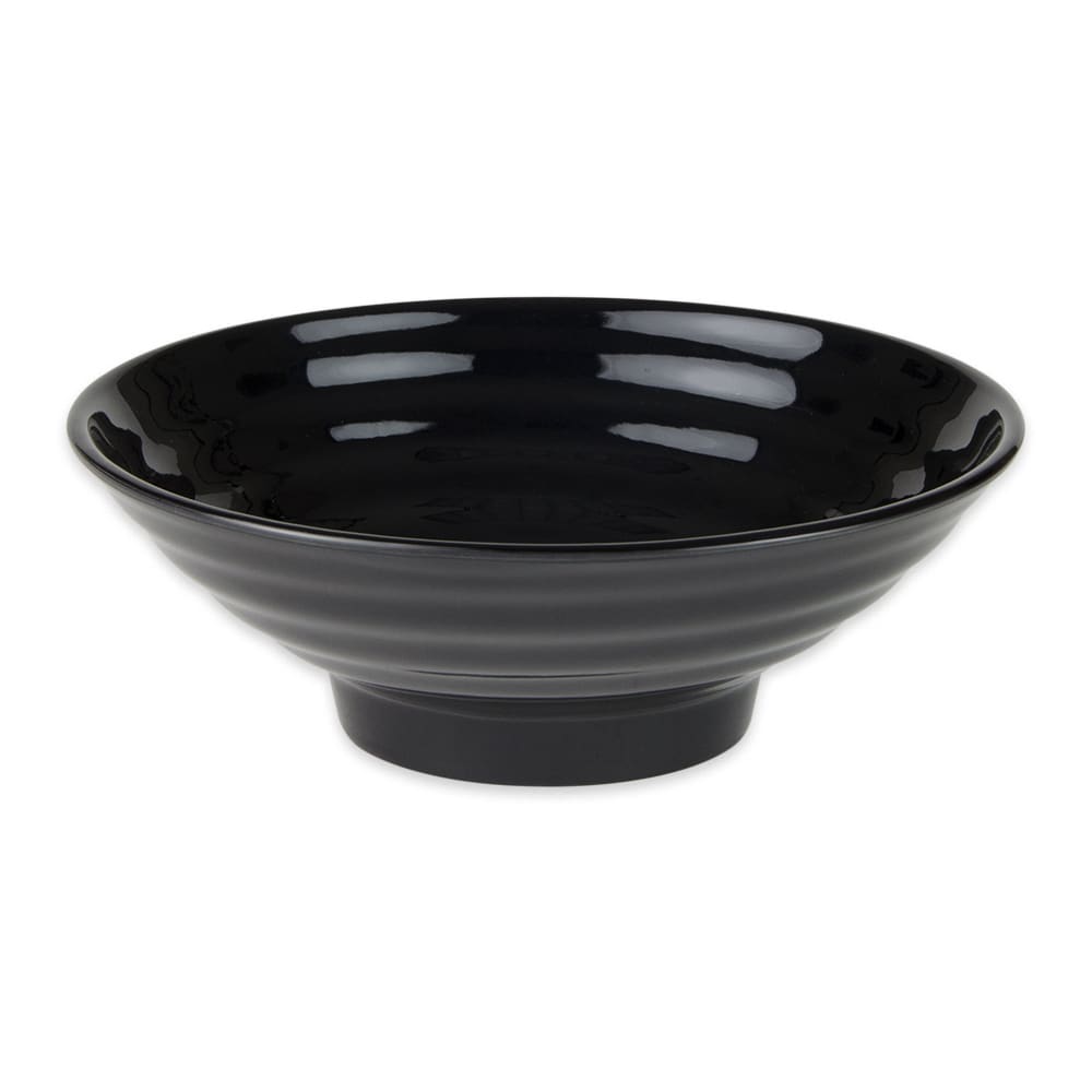284-ML77BK 24 oz Round Melamine Salad Bowl, Black
