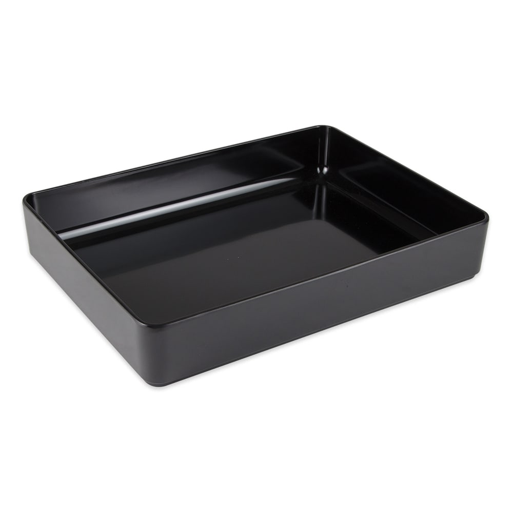 284-ML86BK 15 3/4" Round Serving Bowl w/ 7 3/5 qt Capacity, Melamine, Black
