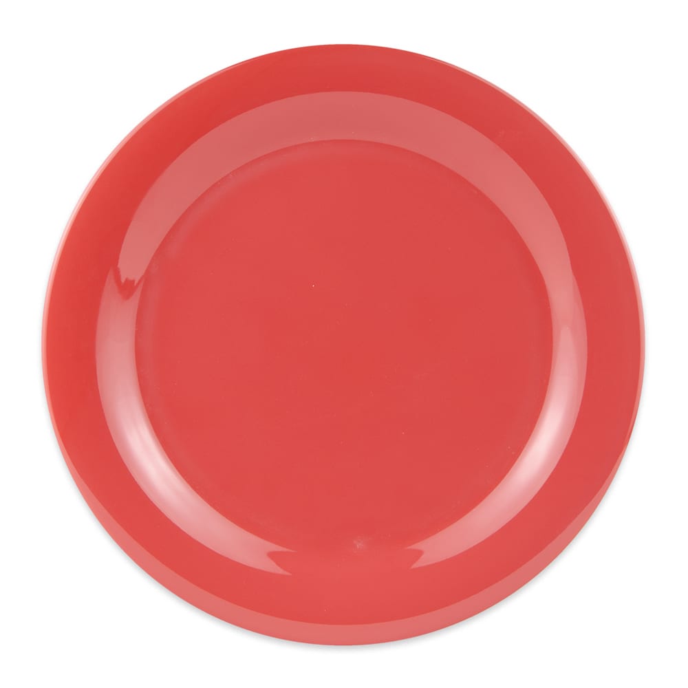 284-NP10RO 10 1/2" Round Melamine Dinner Plate, Rio Orange