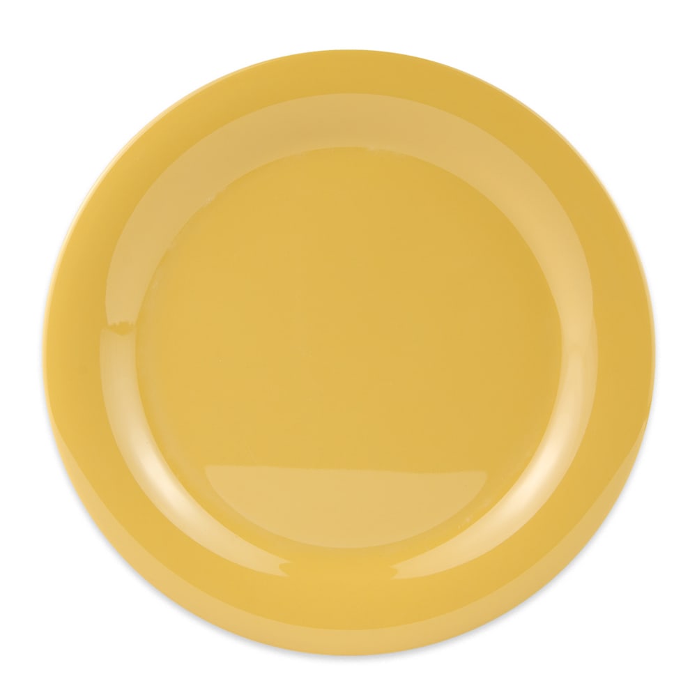 284-NP10TY 10 1/2" Round Melamine Dinner Plate, Tropical Yellow