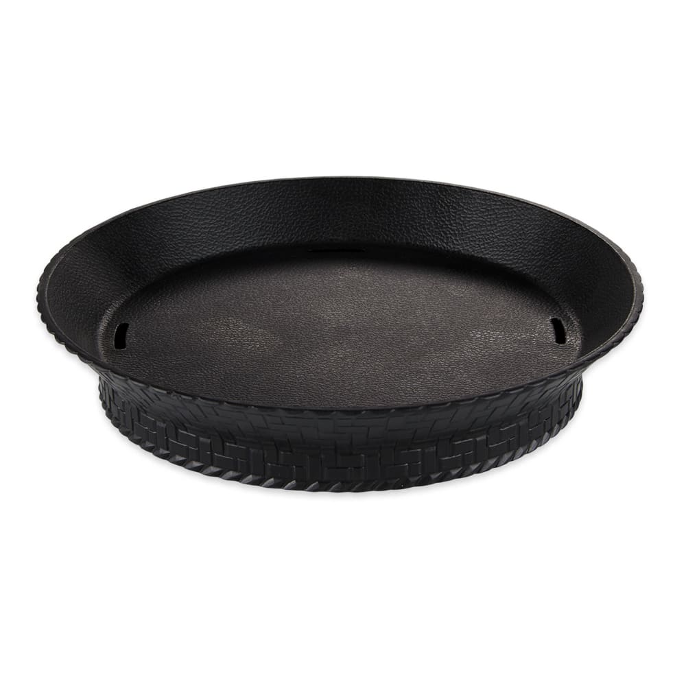 284-RB894BK 7 1/4" Round Fast Food Basket, Plastic, Black