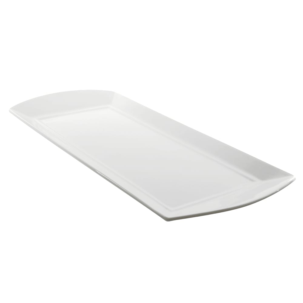 861-WEL12REC 11 5/8" x 5" Rectangular Whittier Elite Platter - Porcelain, White