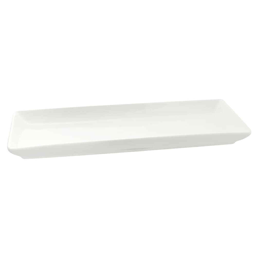 861-WTR10CPREC 10 1/8" x 4 1/2" Rectangular Whittier Platter - Porcelain, White