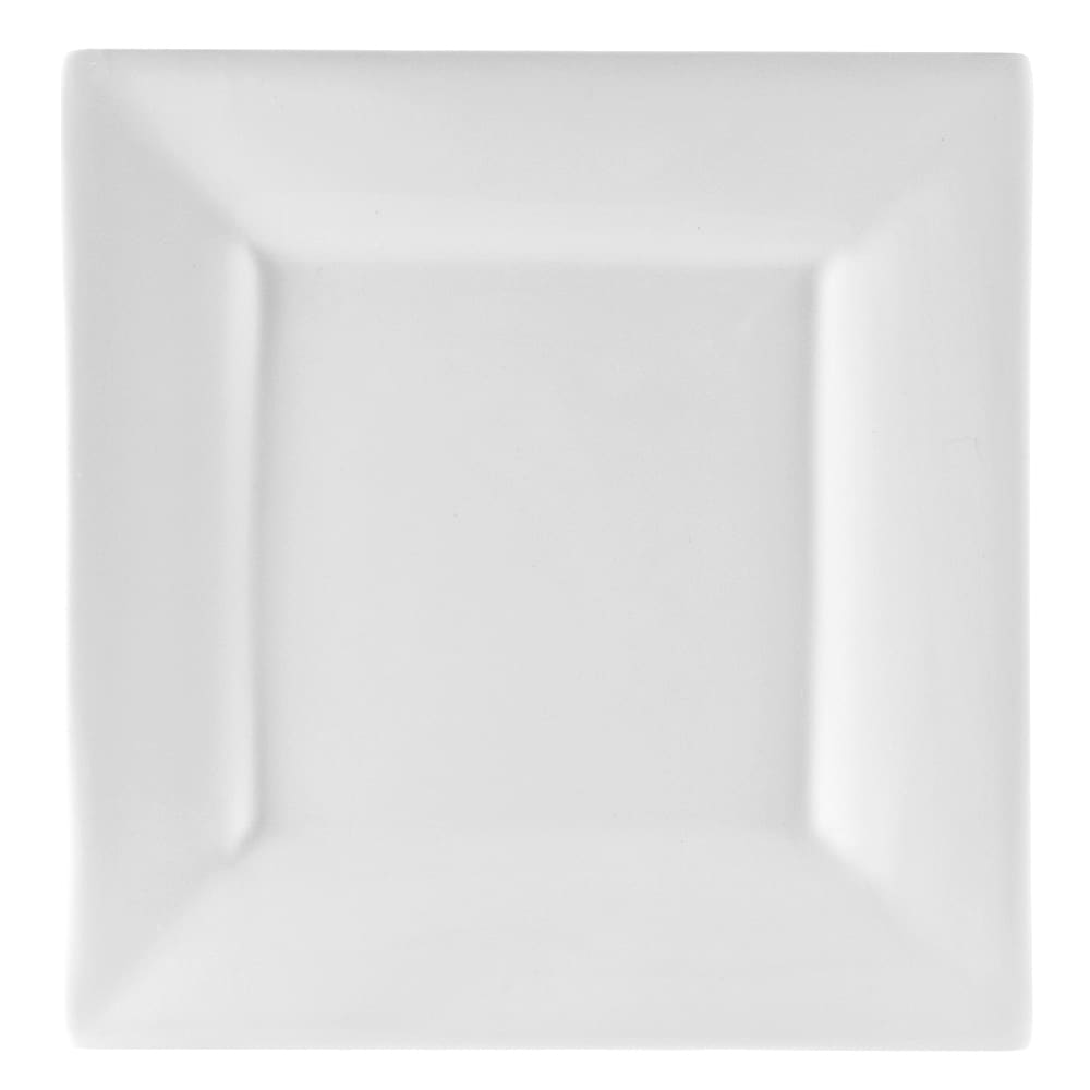 861-WTR16SQ 6 3/8" Square Appetizer Plate - Porcelain, White
