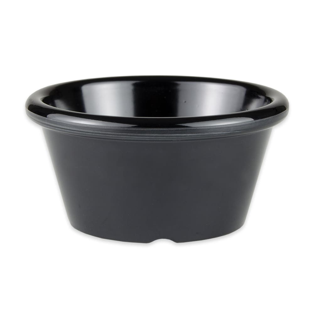284-S660BK 6 oz Melamine Ramekin, Black