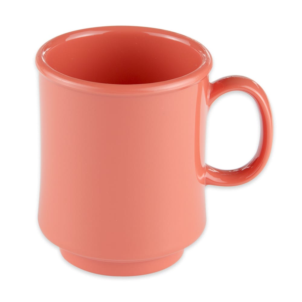284-TM1308RO 8 oz Plastic Coffee Mug, Orange