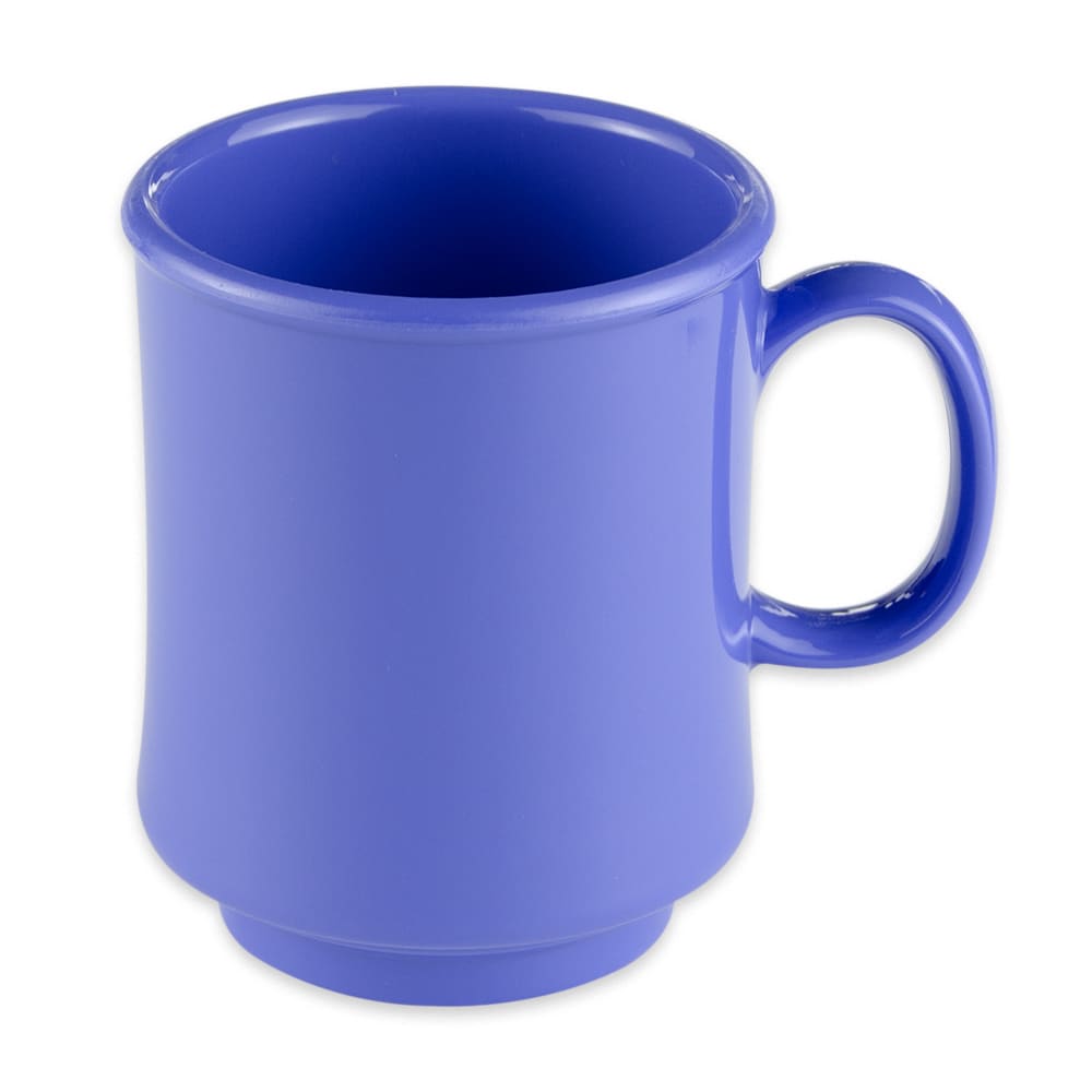 284-TM1308PB 8 oz Plastic Coffee Mug, Blue