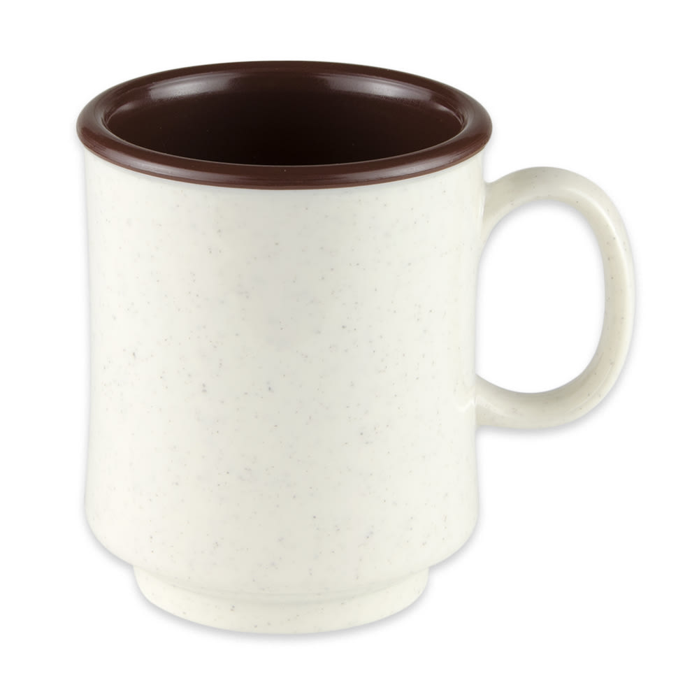 GET 8 oz Plastic Coffee Mug, White (TM-1308-U)