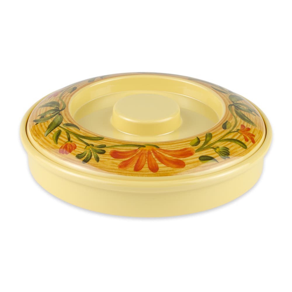 284-TS800VN 7 3/4" Round Tortilla Server w/ Lid, Melamine, Venetian