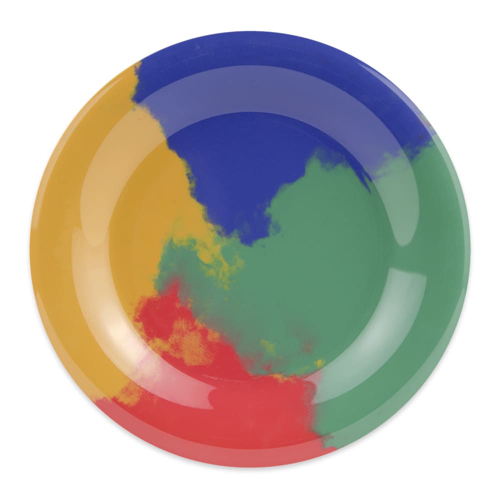 284-WP6CE 6 1/2" Round Melamine Dessert Plate, Multi Colored