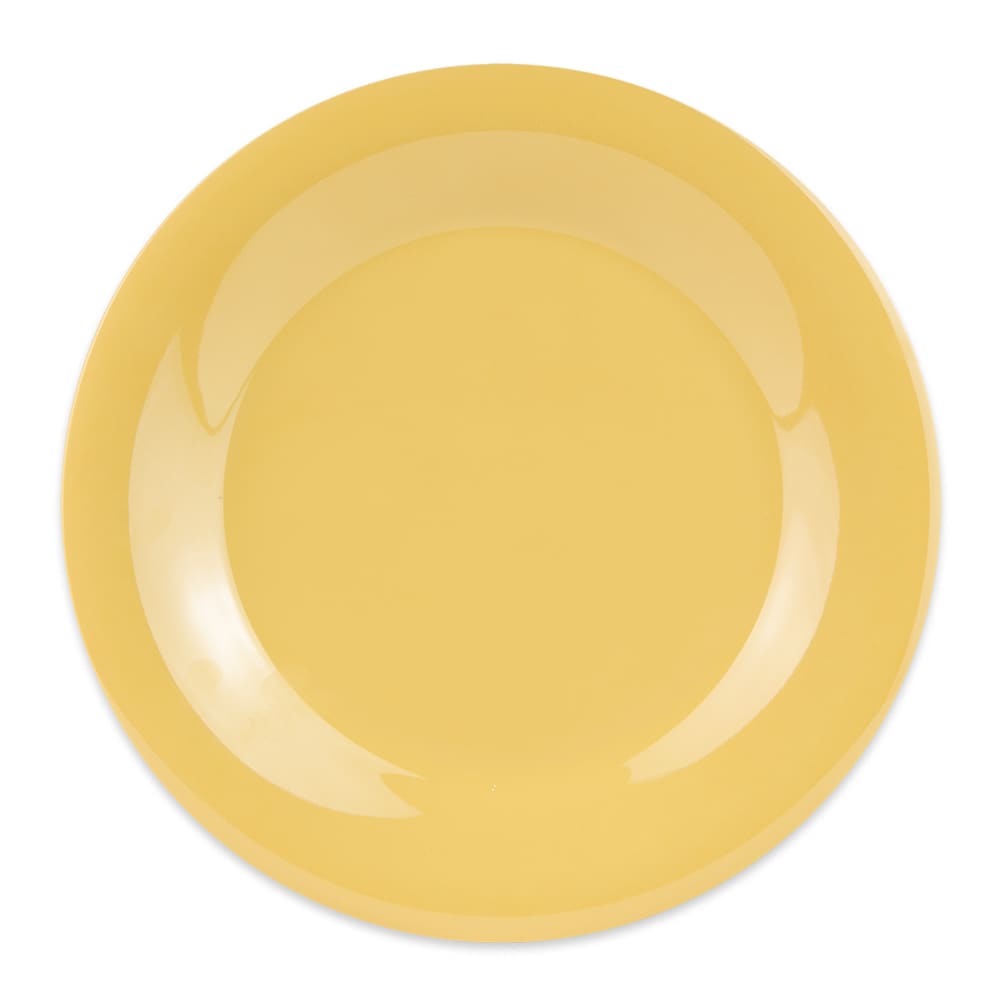284-WP9TY 9" Round Melamine Dinner Plate, Tropical Yellow