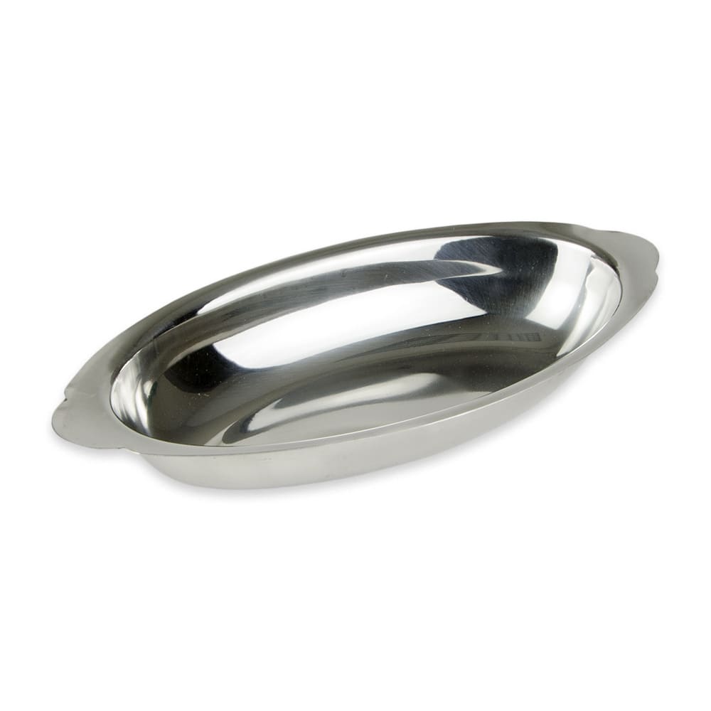 370-AGO12 12 oz Oval Stainless Rarebit, Natural