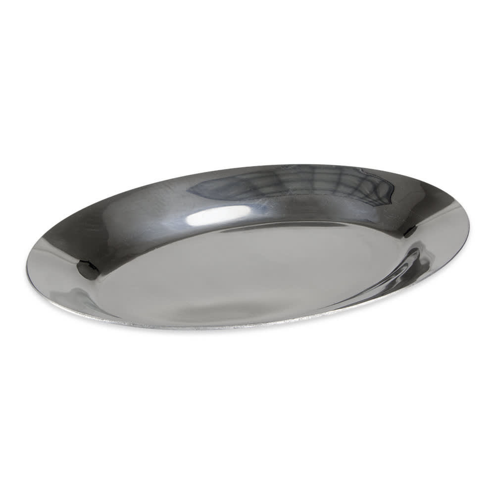 370-AZP11 Oval Sizzle Platter- 11 1/2x8" Aluminum
