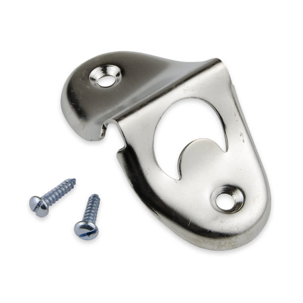 370-BOWM 4" Wall Mounted Bottle Opener, Stainless
