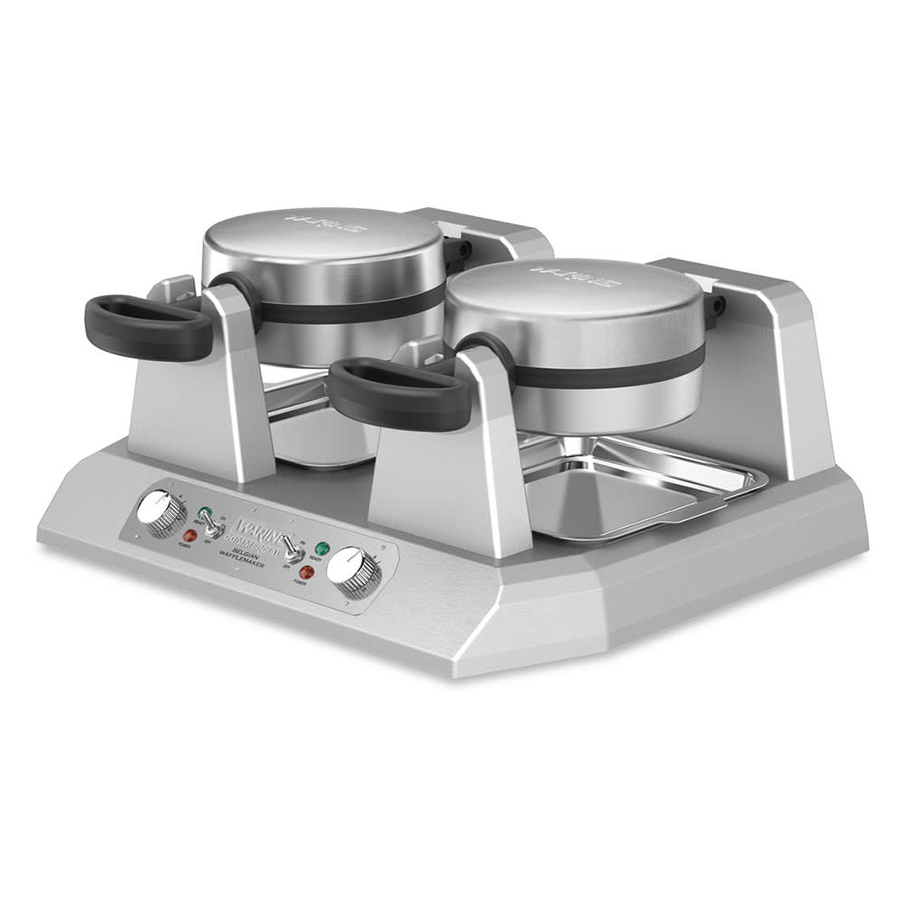141-WW250X Double Classic Belgian Waffle Maker w/ Cast Aluminum Grids, 2400W
