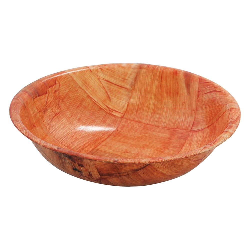 229-214 14" Round Bowl - Wood, Mahogany