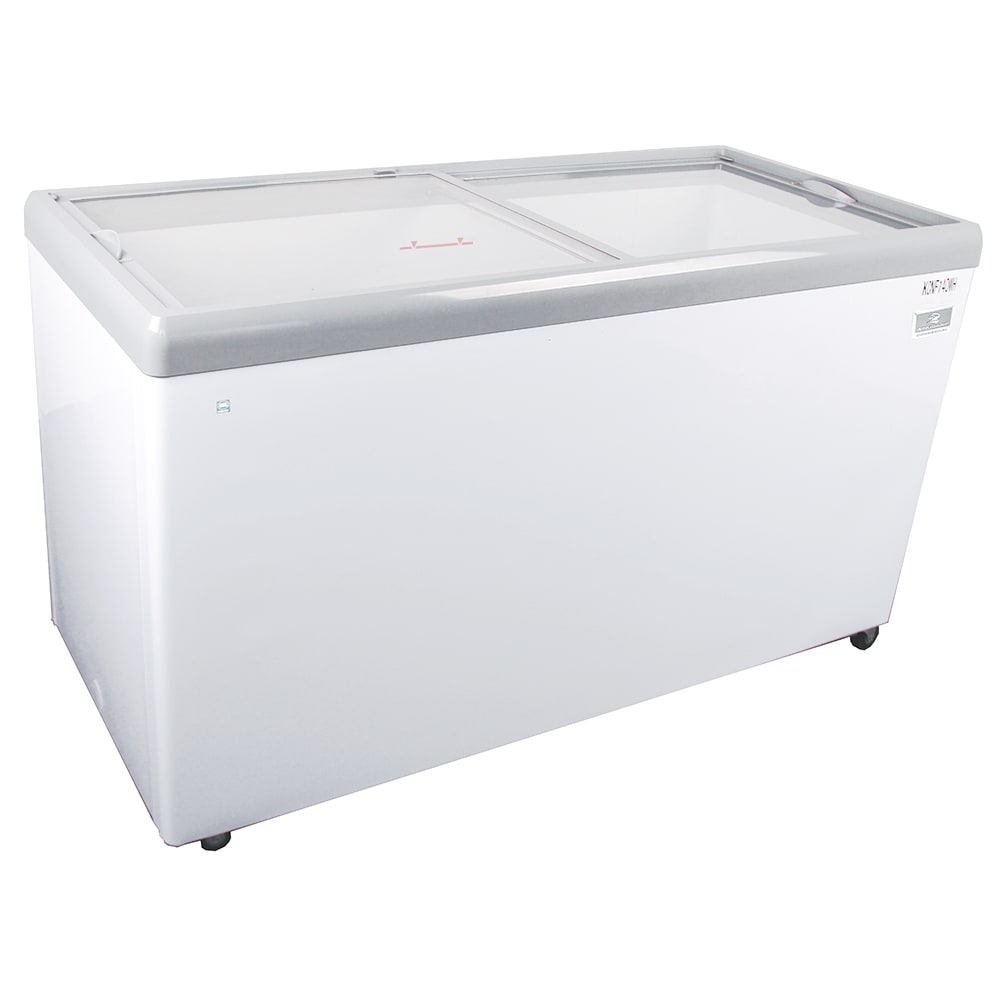 260-KCNF140WH 59 1/2" Mobile Ice Cream Freezer w/ 1 Basket - White, 115v