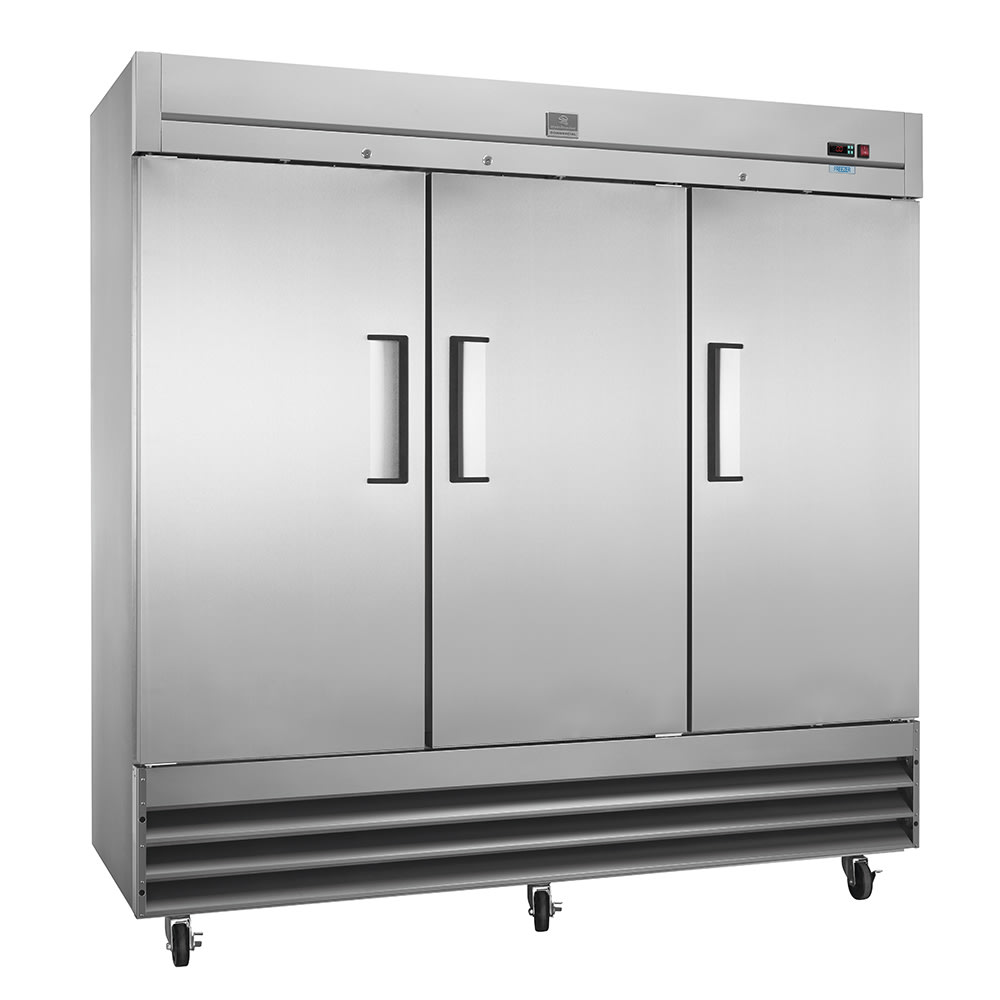 260-KCBM72FSHC 81" Three Section Reach-In Freezer, (3) Solid Doors, 115v