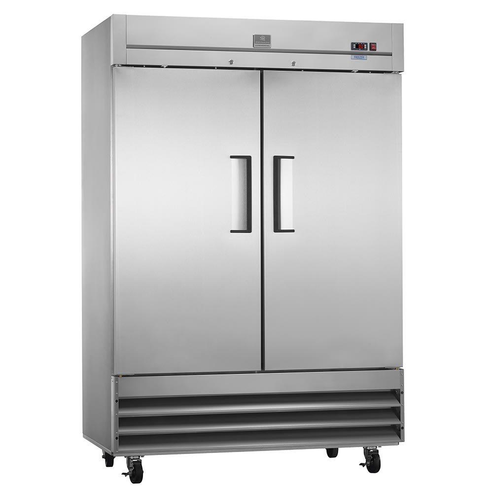 260-KCBM48FSEHC 54" Two Section Reach-In Freezer, (2) Solid Doors, 115v