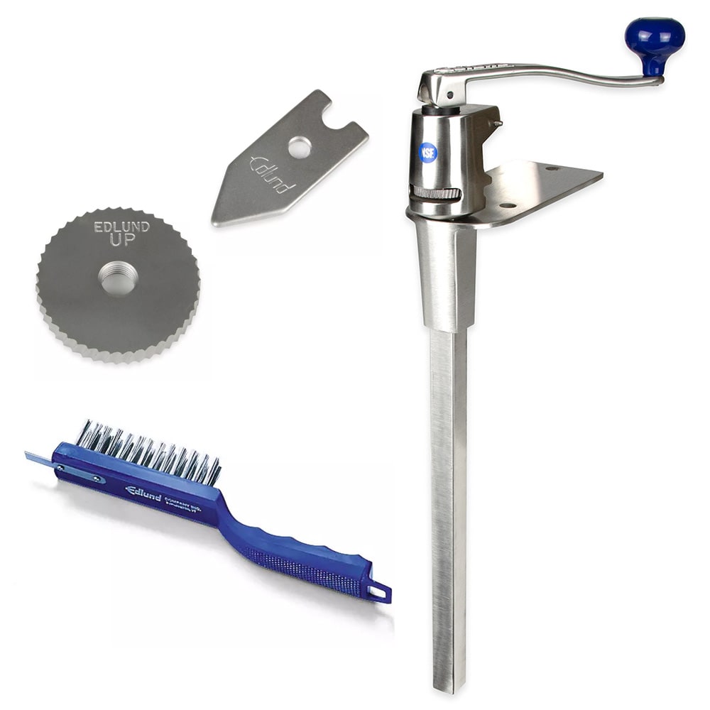 034-S11E Manual Can Opener w/ Stainless Base