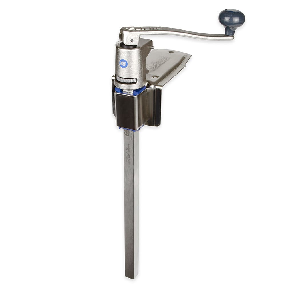 034-U12L Manual Quick Change Can Opener w/ Long Bar & New Plated Base
