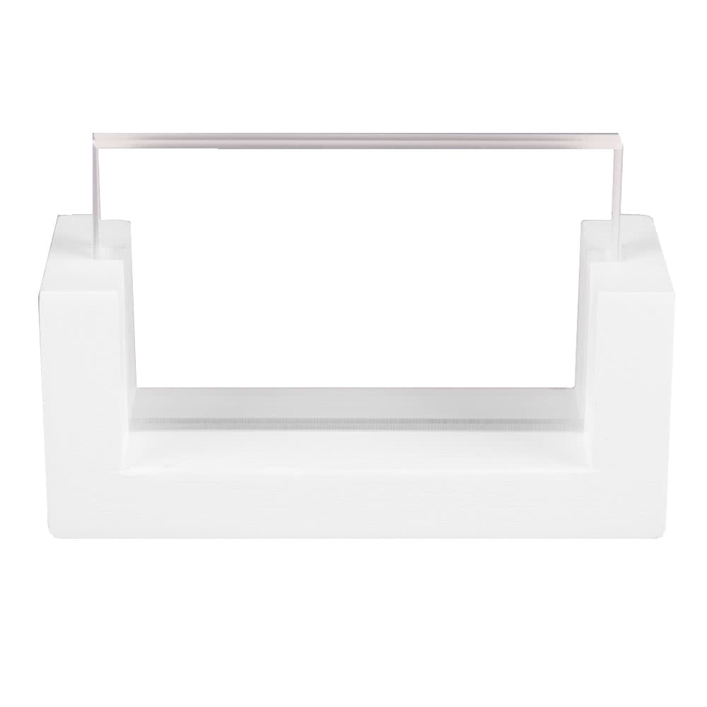 151-15103215 Tabletop Menu Card Holder - 3 1/2" x 2", Bamboo, White