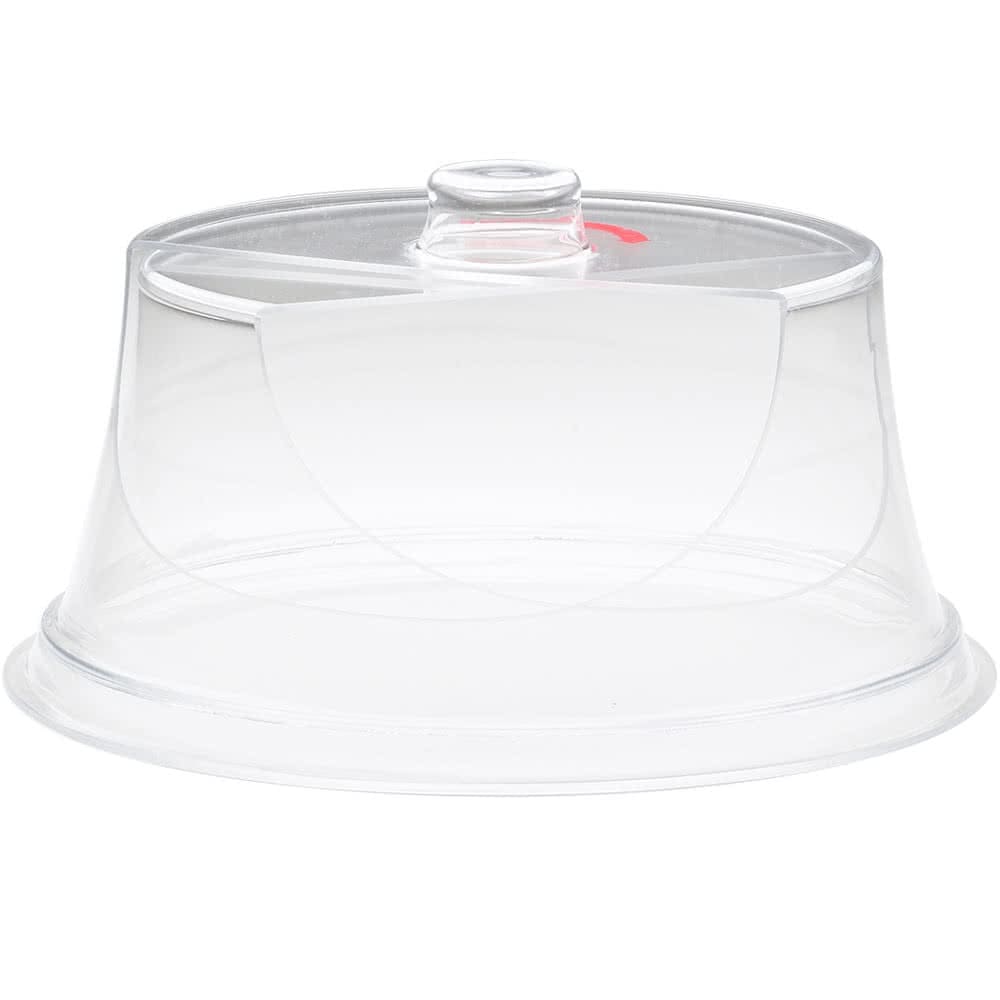 Cal-Mil 302-10 10" Round Colonial Turn N Serve® Cover - 4 1/2"H, Acrylic, Clear