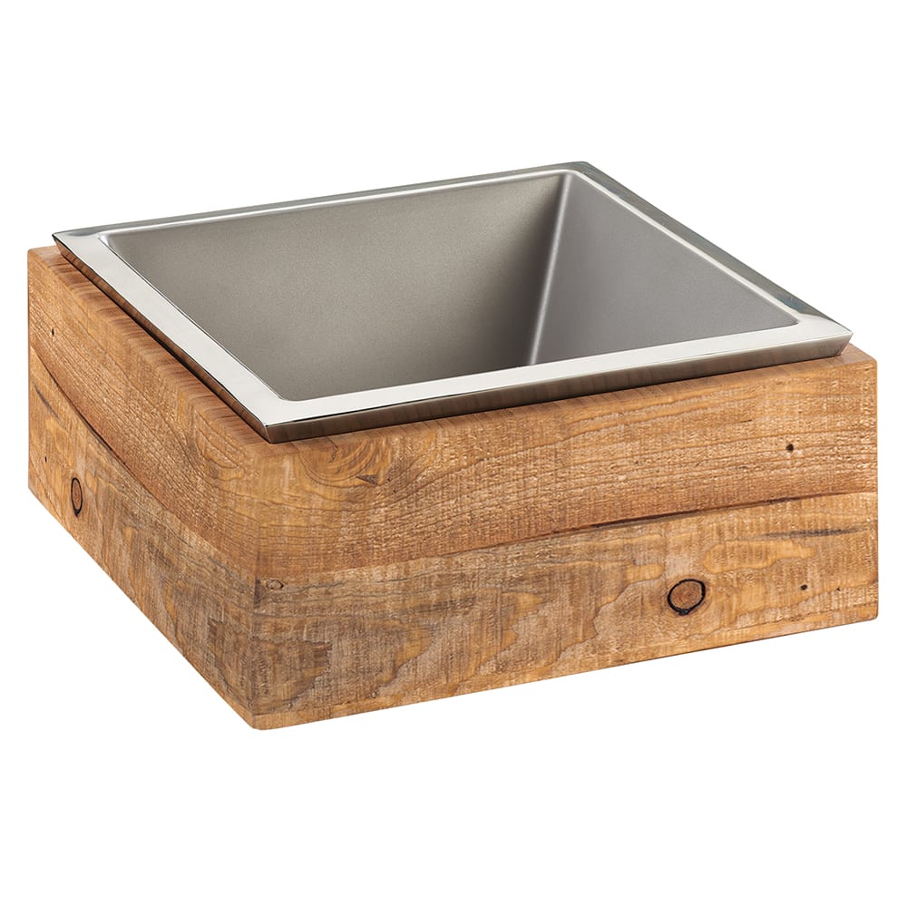 Cal-Mil 3367-99 12" Madera Cold Concept Base Cooling Tub, Reclaimed Wood