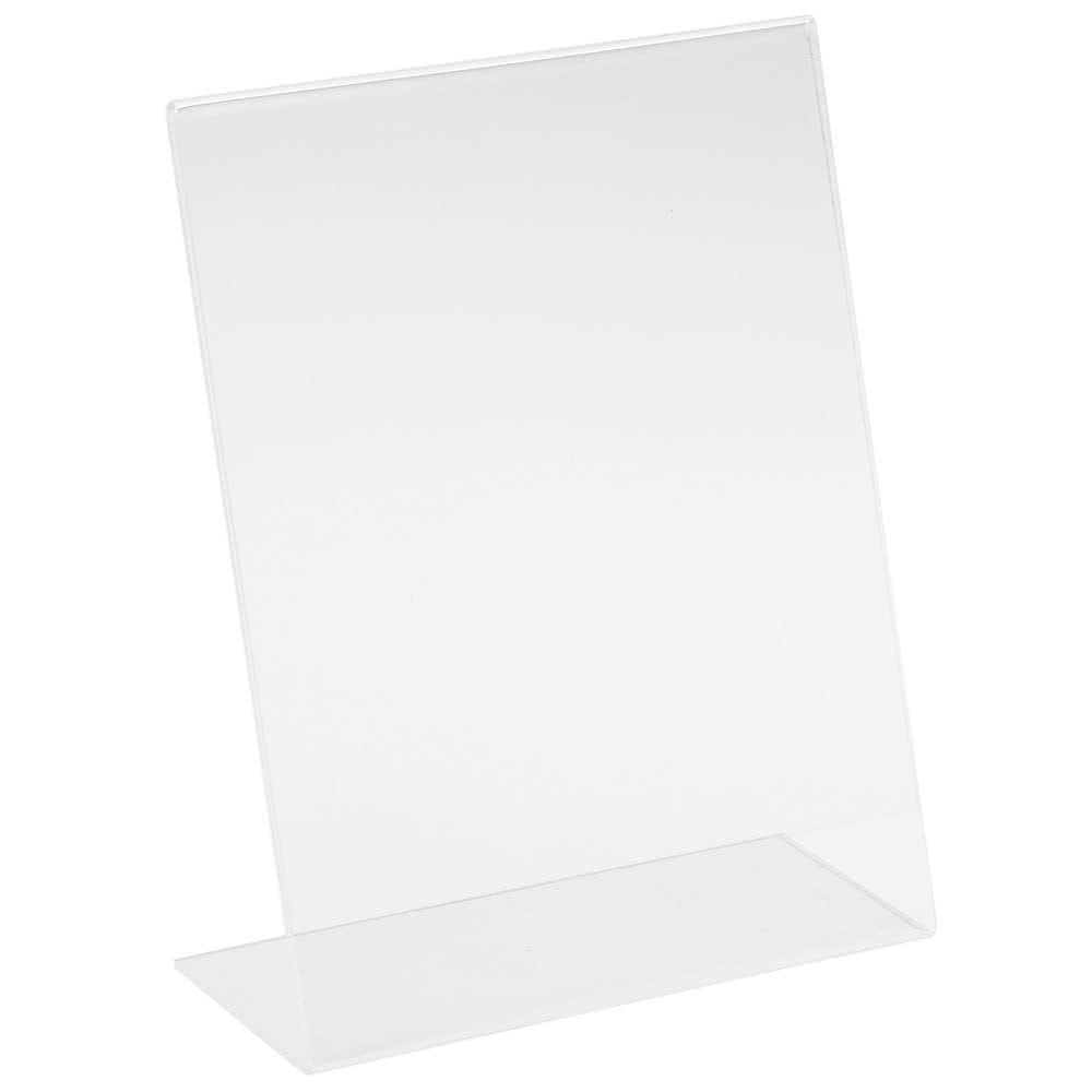151-515 Tabletop Menu Card Holder - 5" x 7", Acrylic, Clear