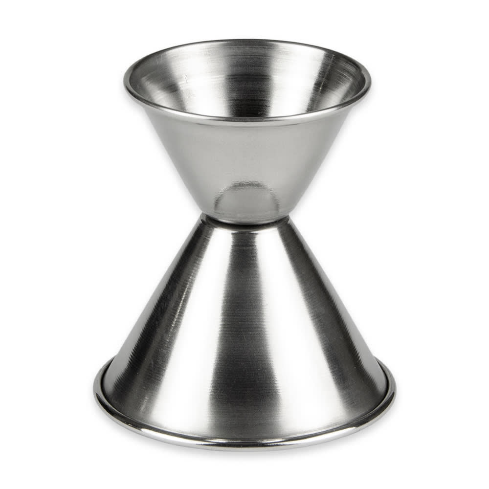 370-JI6 Double Jigger - 1 & 2 oz., Satin Stainless