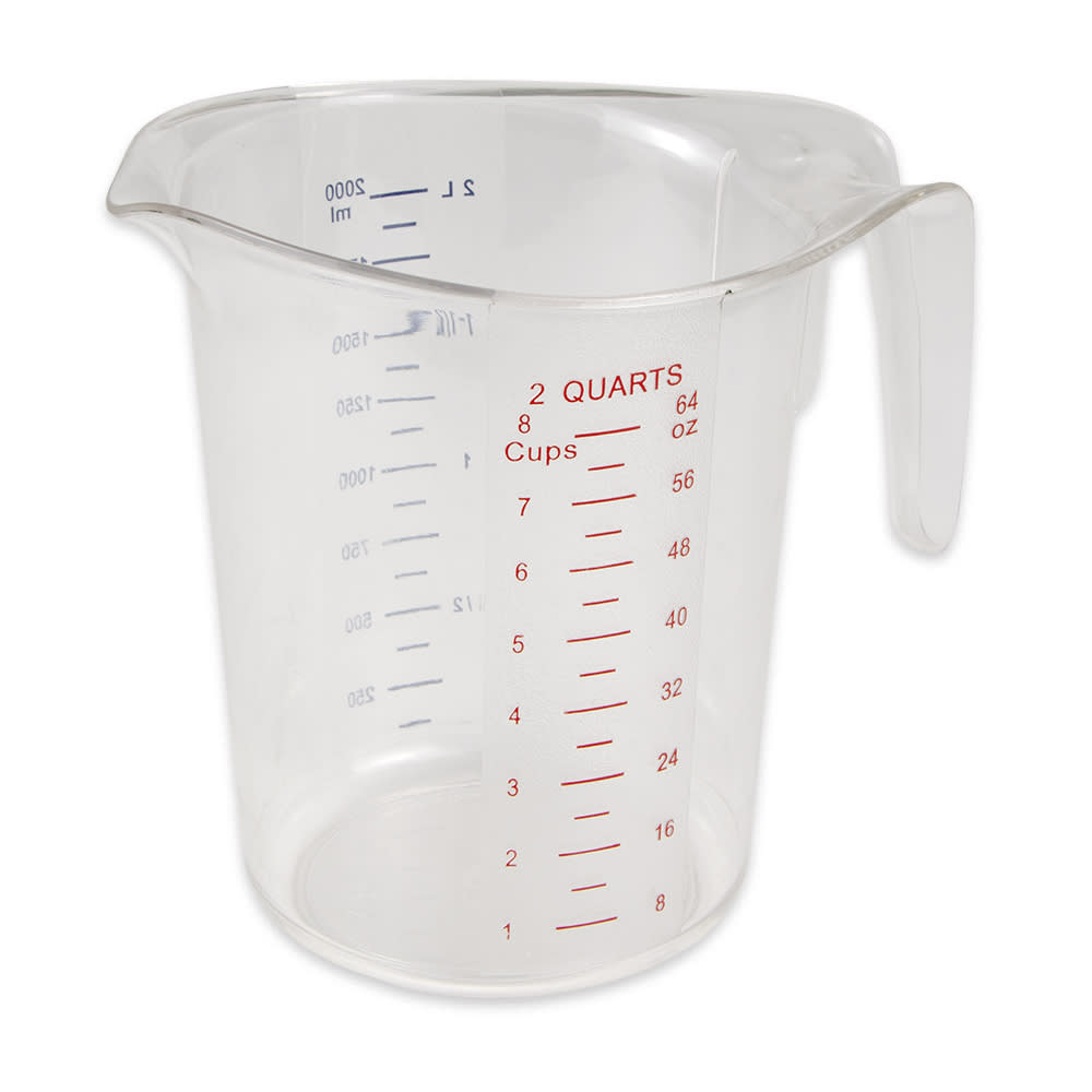370-MEA200PC 2 qt Dry Measuring Cup, Polycarbonate
