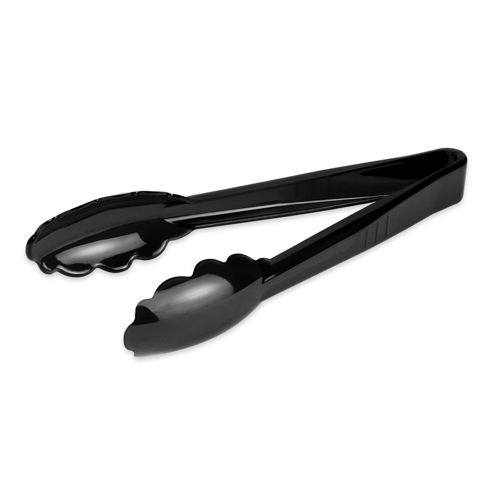 370-PCT9BK 9"L Plastic Utility Tongs, Black