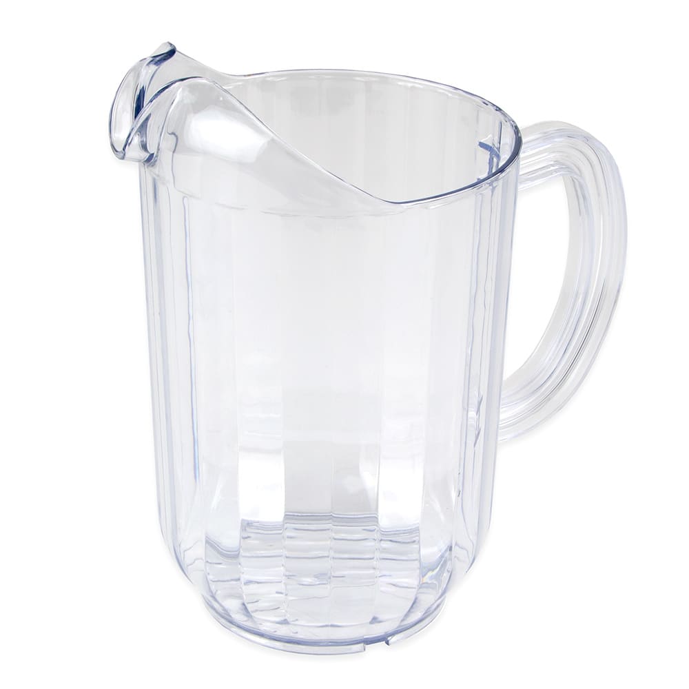 370-WP60SC 60 oz Plastic Pitcher w/ (3) Lips, Clear