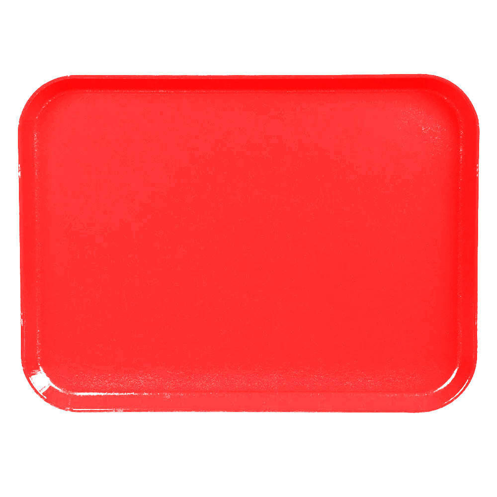 144-1520CL163 Fiberglass Camlite® Cafeteria Tray - 20 1/4"L x 15"W, Rose Red