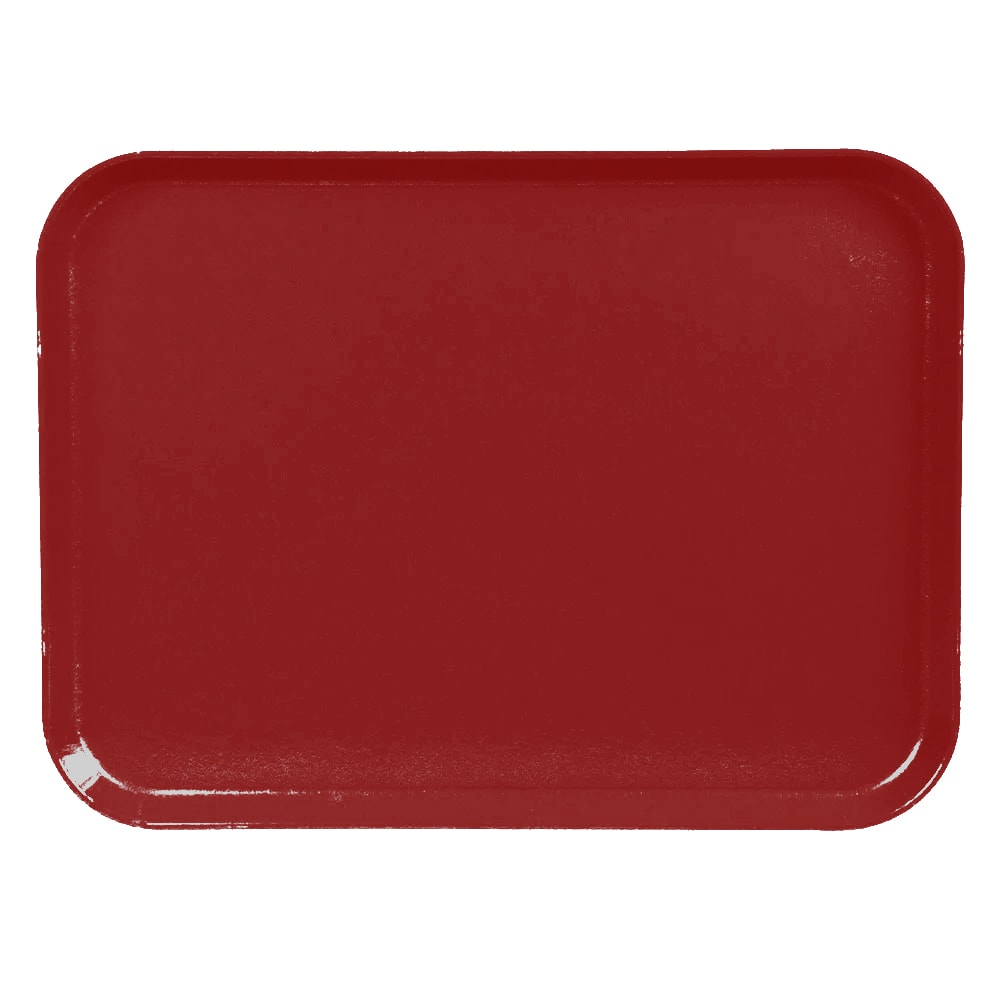 144-1520CL675 Fiberglass Camlite® Cafeteria Tray - 20 1/4"L x 15"W, Steel Red