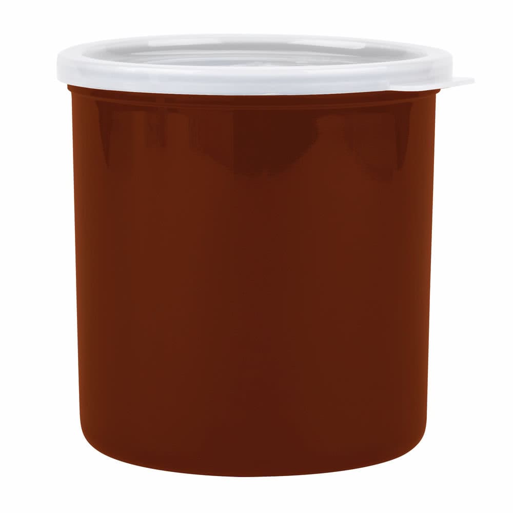 144-CP12195 1 1/5 qt Crock with Lid - Reddish Brown