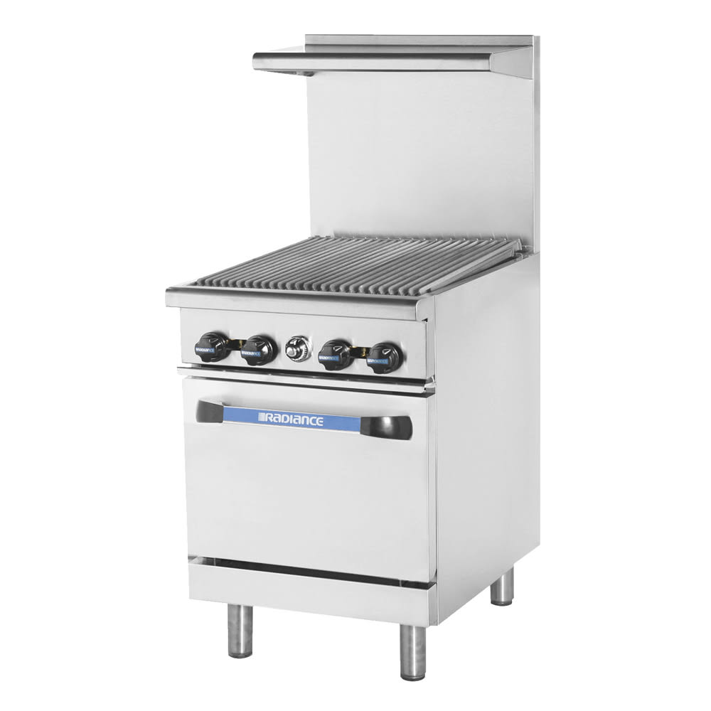 083-TAR24RBLP 24" Gas Range w/ Full Charbroiler & Standard Oven, Liquid Propane